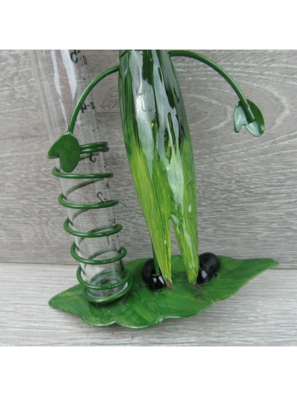 Yard Decor Garden Outdoor Grasshopper Rain Gauge - Picture 8 of 12